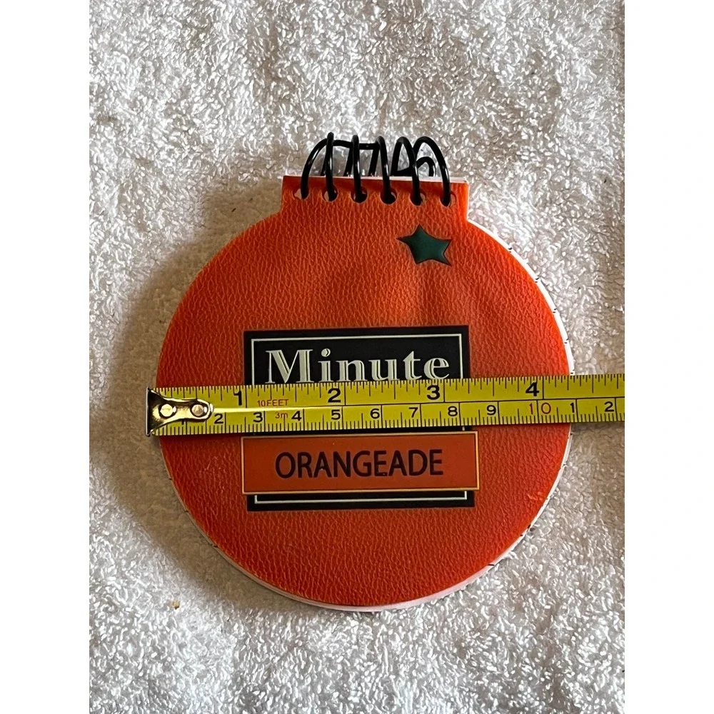 Vintage Minute Maid Orangeade Round Spiral Notebook Orange Collectible Promo